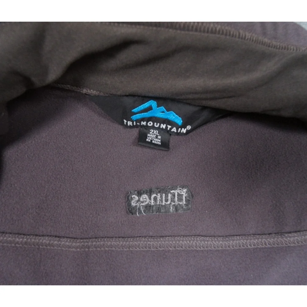 Apple Employee Jacket Mens 2XL XXL Gray Full Zip Fleece Adult Casual Technology